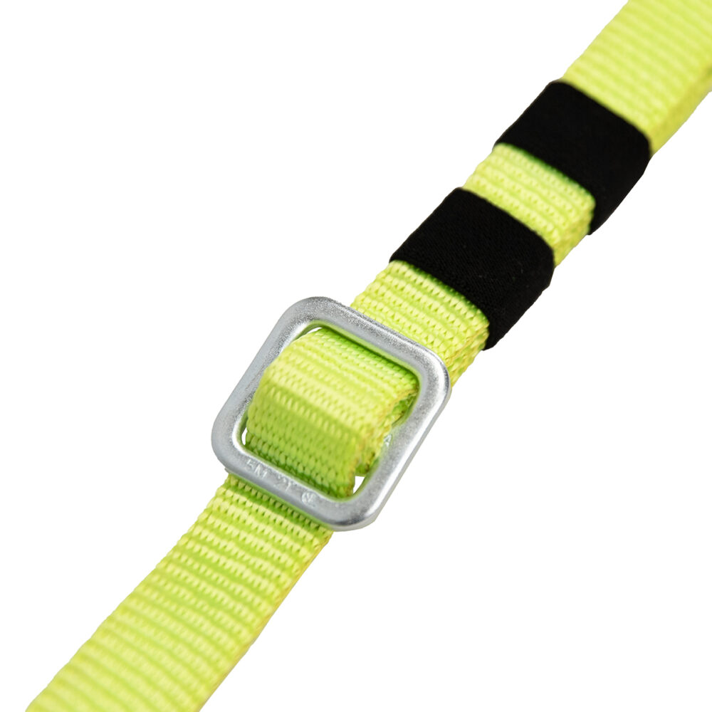 Arc Flash 4′-6′ Adjustable Energy Absorbing Lanyard: Snap Hook, Soft Loop Safewaze