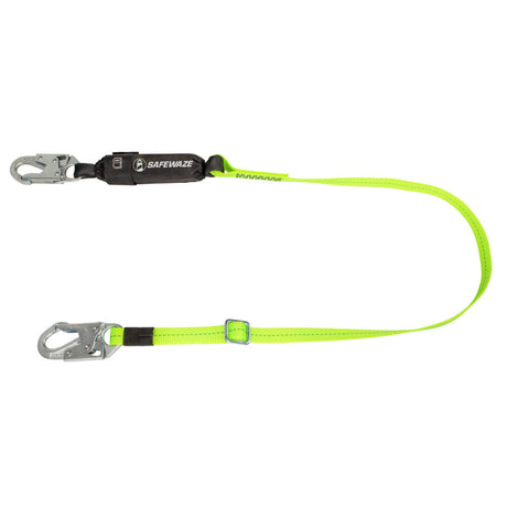 PRO 4′-6′ Adjustable Energy Absorbing Lanyard: Snap Hook Safewaze