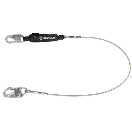 PRO 6′ Cable Energy Absorbing Lanyard: Snap Hook Safewaze