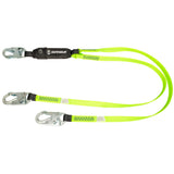 PRO 6′ Energy Absorbing Lanyard: Dual Leg, Snap Hooks Safewaze