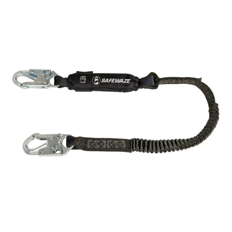 PRO 6′ Stretch Energy Absorbing Lanyard: Snap Hook Safewaze