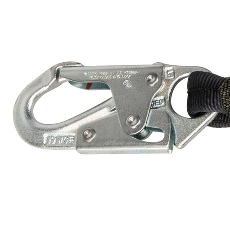 PRO 6′ Stretch Energy Absorbing Lanyard: Snap Hook Safewaze