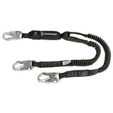 PRO 6′ Stretch Energy Absorbing Lanyard: Dual Leg, Snap Hooks Safewaze