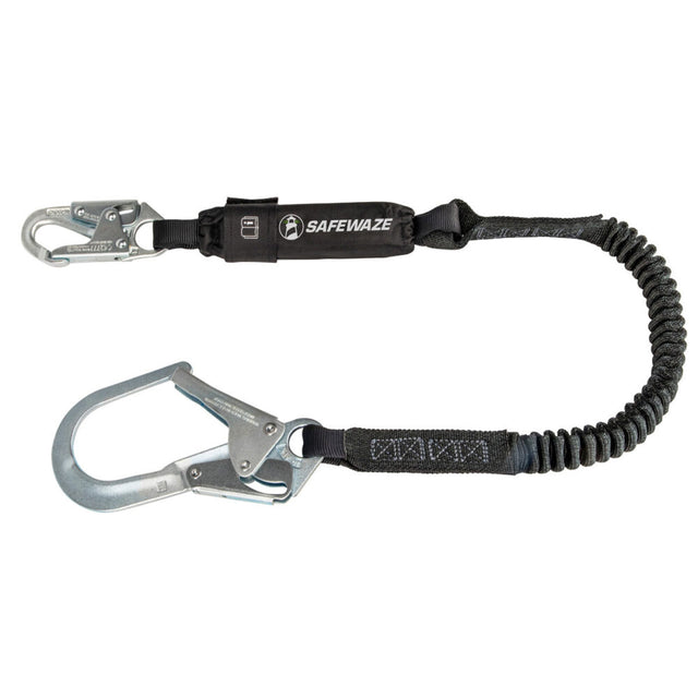 PRO 6′ Stretch Energy Absorbing Lanyard: Rebar Hook Safewaze