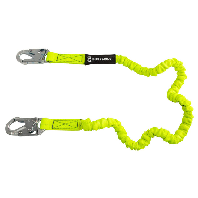 PRO 6′ Stretch Internal Energy Absorbing Lanyard: Snap Hook Safewaze