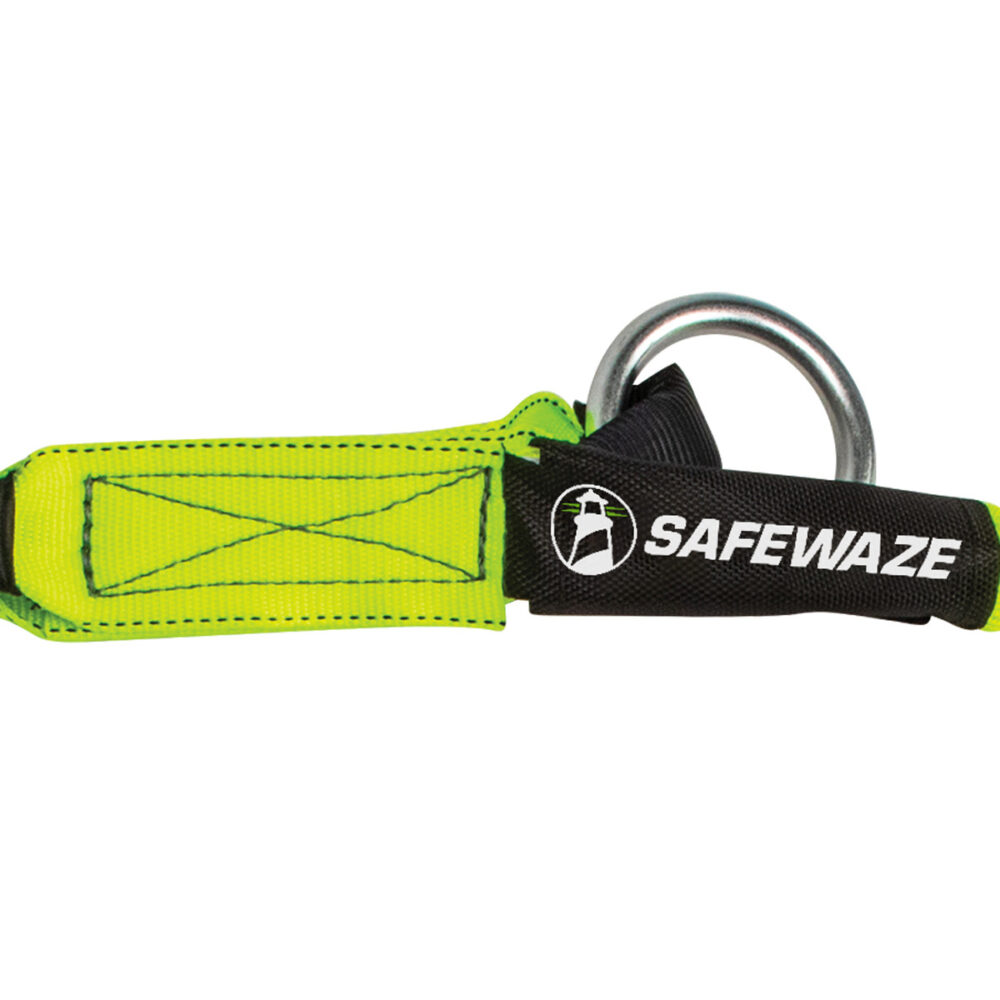 PRO 6′ Stretch Internal Energy Absorbing Lanyard: O-Ring, Rebar Hook Safewaze