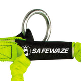PRO 6′ Stretch Internal Energy Absorbing Lanyard: Dual Leg, O-Ring, Rebar Hooks Safewaze