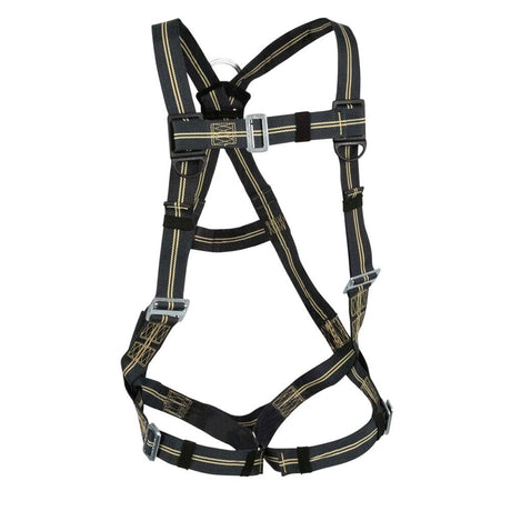 Welding Full Body Harness: 3D/1D, Aramid Web, MB Chest/Legs FS77325-FR-XS Safewaze 1 D-ring XS