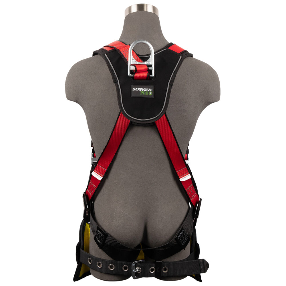 Oil & Gas Full Body Harness: 1D, Derrick Belt, Alu QC Chest, FD, TB Legs Safewaze