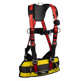 Oil & Gas Full Body Harness: 1D, Derrick Belt, Alu QC Chest, FD, TB Legs Safewaze