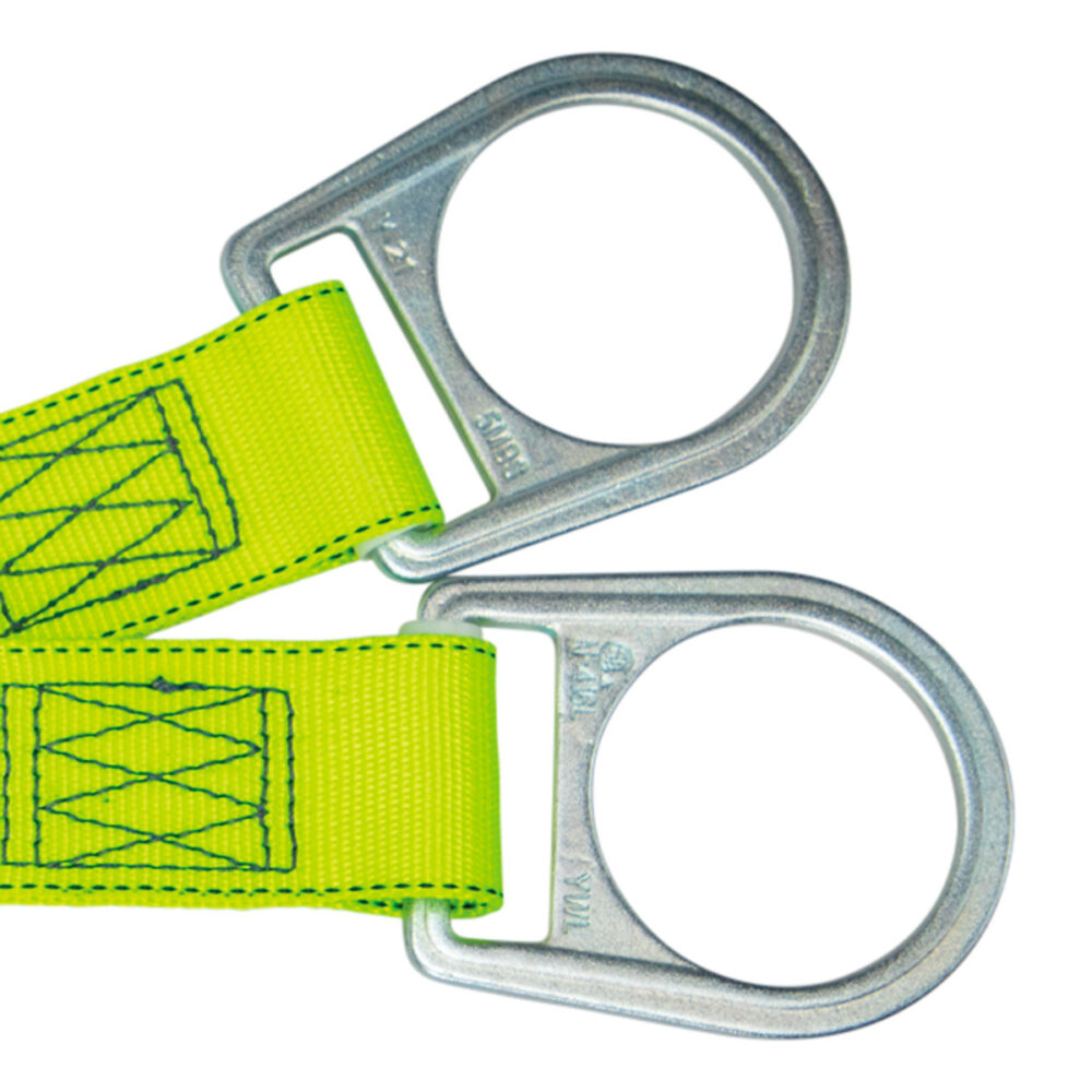 18″ D-ring Extender: Snap Hook, 2 D-rings Safewaze