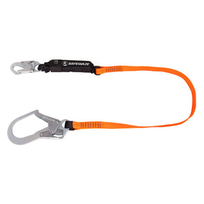 V-Line 6′ Energy Absorbing Lanyard: Rebar Hook Safewaze