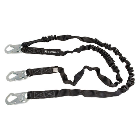V-Line 6′ Internal Energy Absorbing Lanyard: Dual Leg, Snap Hooks Safewaze