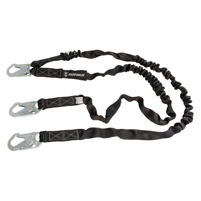 V-Line 6′ Internal Energy Absorbing Lanyard: Dual Leg, Snap Hooks Safewaze