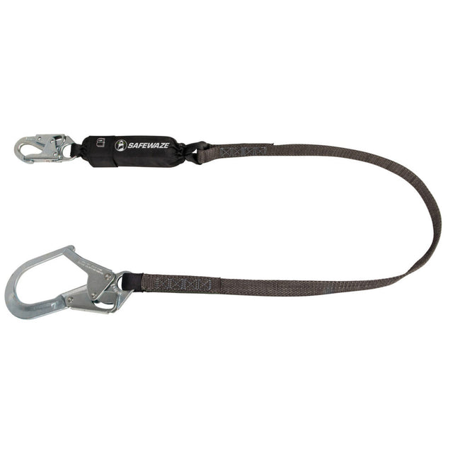 Heavyweight 6′ Energy Absorbing Lanyard: Rebar Hook Safewaze