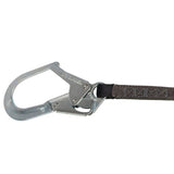 Heavyweight 6′ Energy Absorbing Lanyard: Dual Leg, Alu Rebar Hooks Safewaze