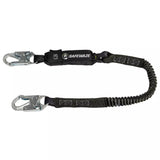 PRO 6′ Stretch Energy Absorbing Lanyard: 12′ FF, Snap Hook Safewaze