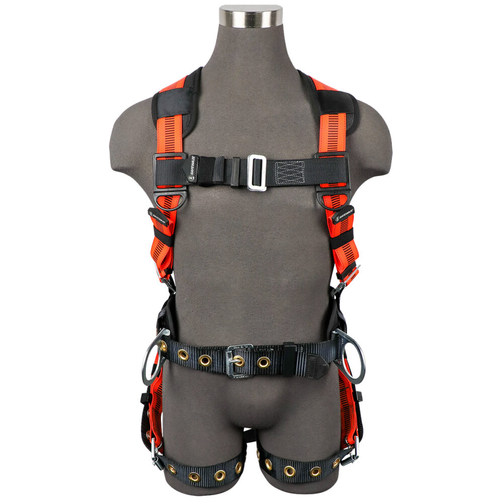 V-Line Construction Harness: 3D, MB Chest, TB Legs Safewaze