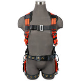 V-Line Construction Harness: 3D, MB Chest, TB Legs Safewaze