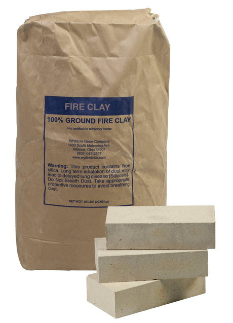 Fire Clay - Pallet of 40 Bags (50 LB. Bags) Mutual Industries