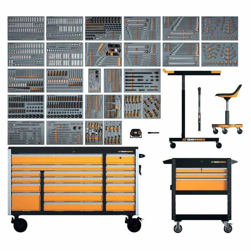 GearWrench MEGAMOD1268 1268-Piece Master Technician Set in Modular Trays with Storage GearWrench