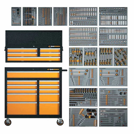 GearWrench MEGAMOD873 873-Piece Master Technician Set in Modular Trays with Storage GearWrench