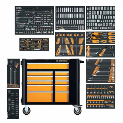 GearWrench MEGAMODMRO 614-Piece Master Technician Set with Custom Trays and Storage GearWrench