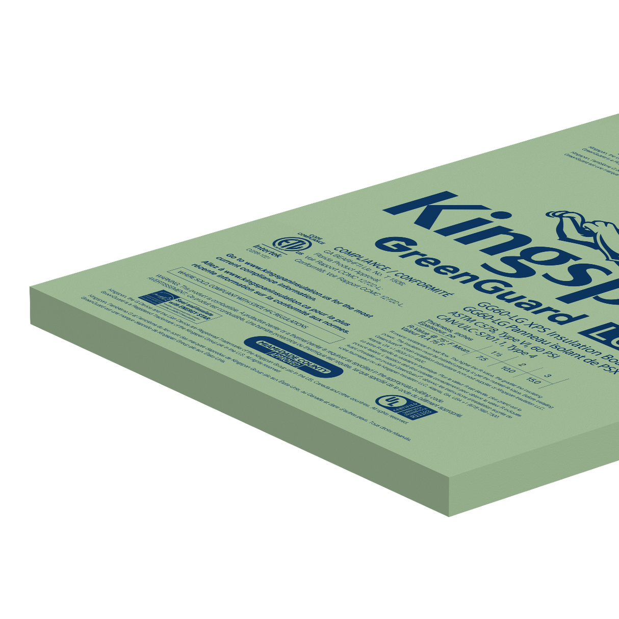 GreenGuard GG60-LG XPS Insulation Board - 2" Kingspan