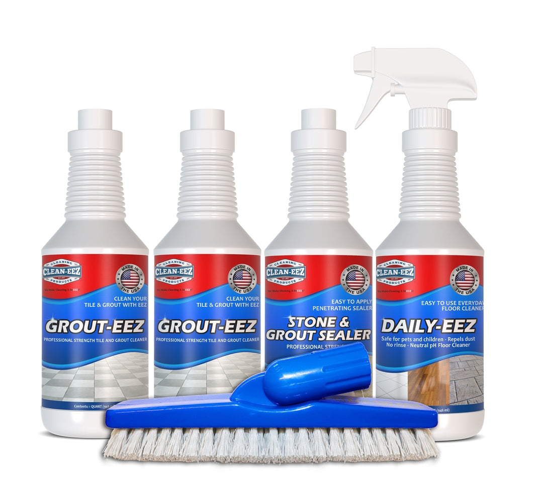 "The Deluxe Set" Tile & Grout Floor Care Kit Clean-eez