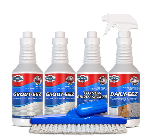 "The Deluxe Set" Tile & Grout Floor Care Kit Clean-eez