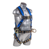 Hammerhead™ Series Harness 5pt., Padded Back, QCB Chest, Tongue & Buckle Leg Straps, SRL Back Plate, Positioning Belt with Side D-Rings Palmer Safety