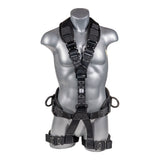 Akula™ Series Harness 5pt., Padded Back/Legs, QCB, Positioning Belt Side D-Rings, Back and Dual Front D-Rings, Black Palmer Safety
