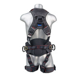 Akula™ Series Harness 5pt., Padded Back/Legs, QCB, Positioning Belt Side D-Rings, Back and Dual Front D-Rings, Black Palmer Safety