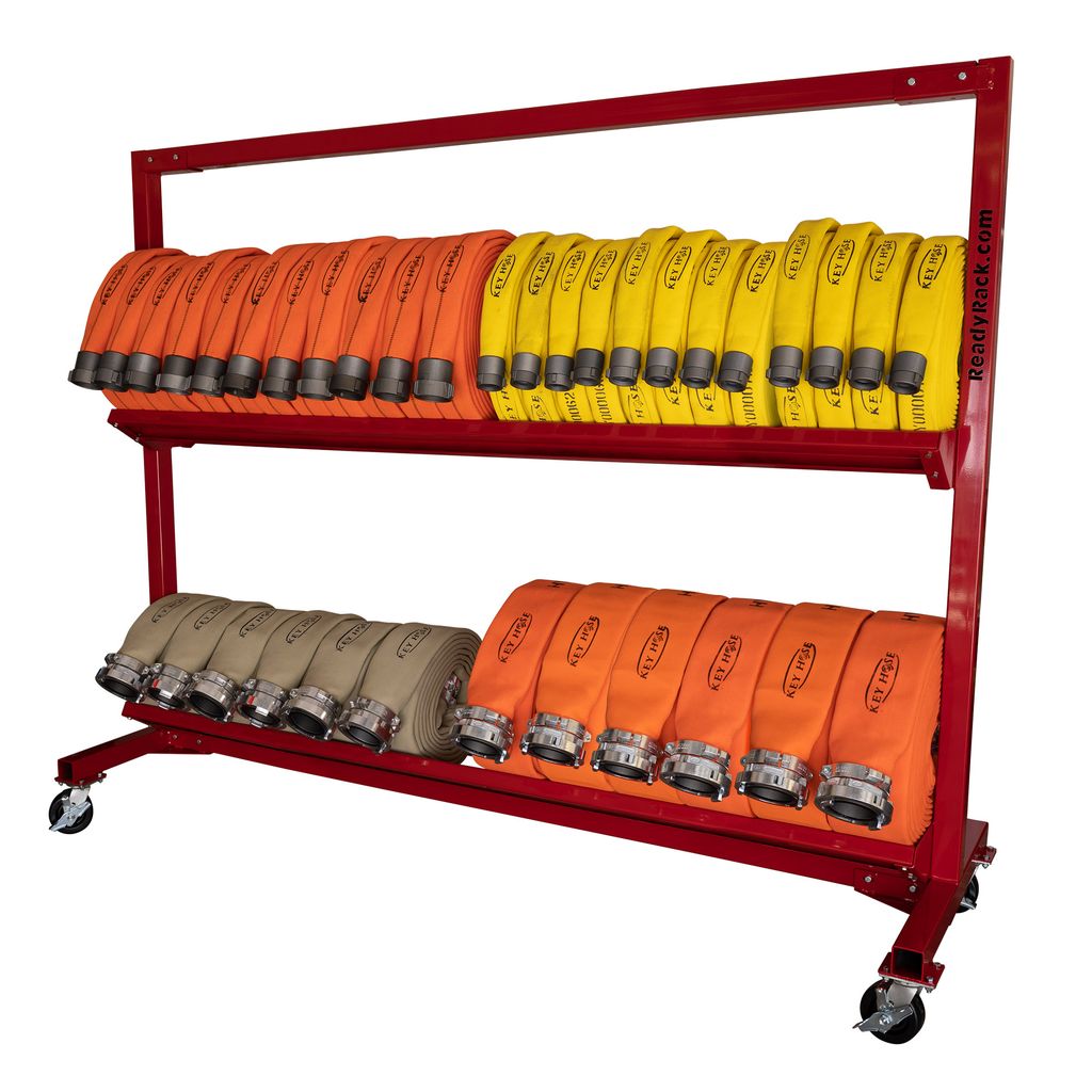 Mobile Hose Cart HC-96-2T Ready Rack 104" 2