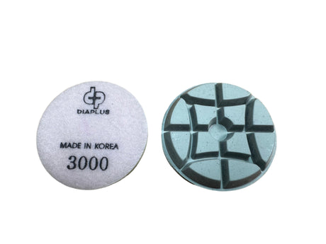 3 Inch White Floor Polishing Pads DPHCP3000 Dia Plus 3000