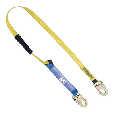 Lanyard 6 Ft. Shock Absorber, Small Hooks, Single Leg Palmer Safety