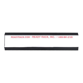 Label Holder / Name Plate - Set of 10 LAB Ready Rack Black Plastic Label Holder