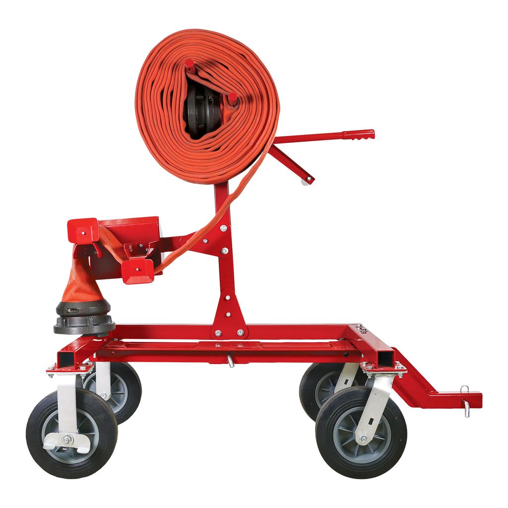 Large Diameter Hose Winder Trailer Hitch Mount Ready Rack