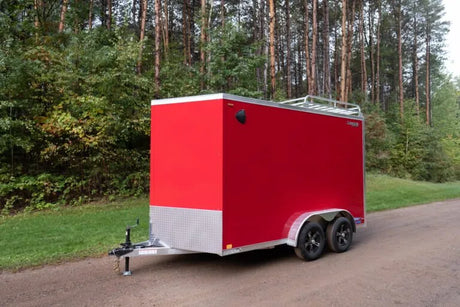 Thunder V-Nose Aluminum Enclosed Cargo Trailer 7.5X14TVTA35 Legend Trailers Tandem 7.5x14