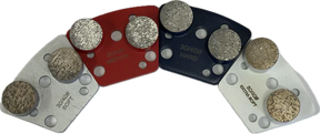 Trapezoid Quick Change - Double Button M-TQC10-2R0810-XS Diamond Tool Store Extra Soft 8/10