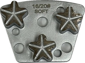 Trapezoid Quick Change Star Segments M-TQC10-3C0810-S Diamond Tool Store Soft 8/10