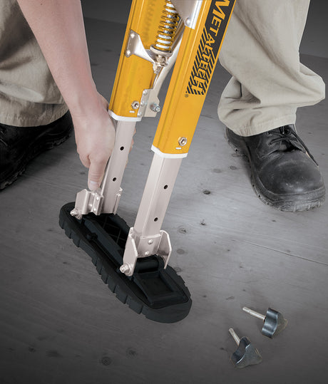 Jobsite Series Drywall Stilts Adjustable 18" to 30" Professional Stilts MetalTech