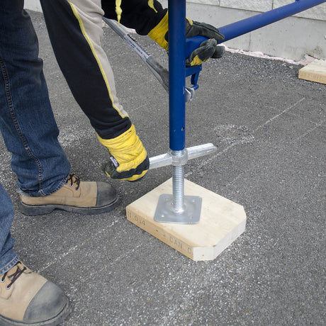 Galvanized Leveling Jack With Plate 24″ MetalTech