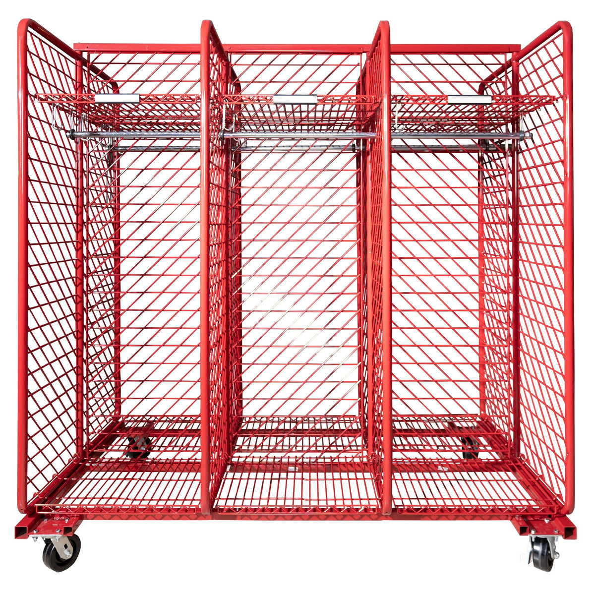 Double Sided Mobile Red Rack 18