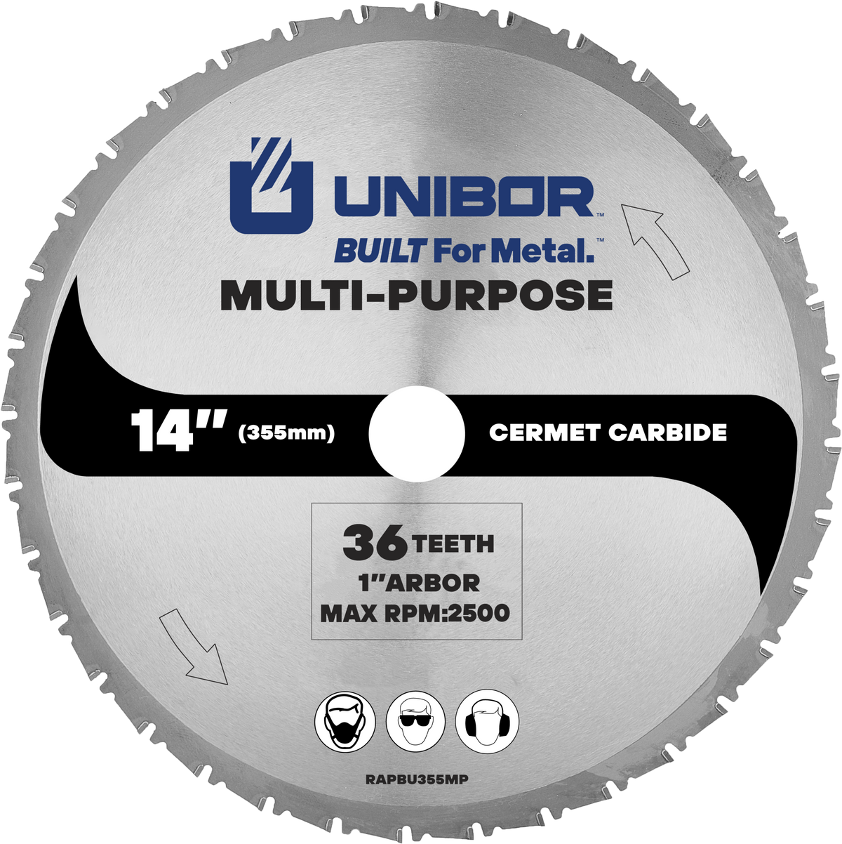 Metal Cutting Saw Blades - Pack of 10 RAPBU355MP Unibor Multi-Purpose Blade