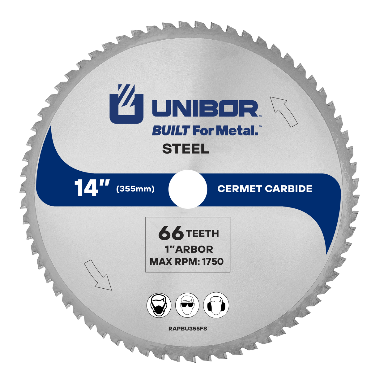 Metal Cutting Saw Blades - Pack of 10 RAPBU355FS Unibor Steel Blade