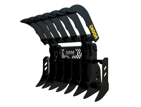 Digga Grapple Rake for Mini Loaders Digga