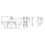 Caldwell BFC Beam Flange Clamp 1–11 Ton Caldwell