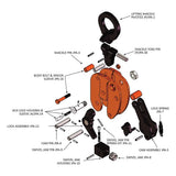 Caldwell Model JPA Vertical 180° Side Pull Lifting Clamp Caldwell