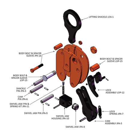 Caldwell Model J Vertical Lifting Clamp – Locking Type Caldwell